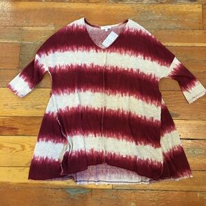 UMGEE Stretchy stripe knit tunic